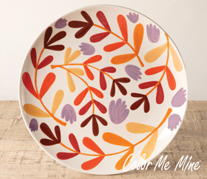 Wichita Fall Floral Charger