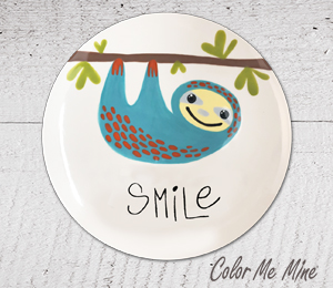 Wichita Sloth Smile Plate