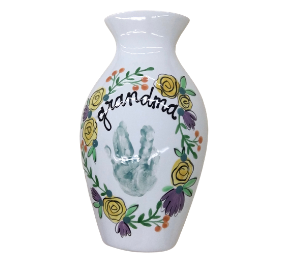 Wichita Floral Handprint Vase