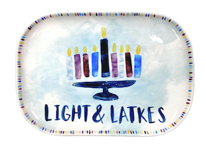 Wichita Hanukkah Light & Latkes Platter