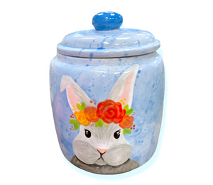 Wichita Watercolor Bunny Jar