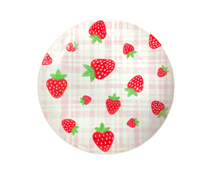 Wichita Strawberry Plaid Plate