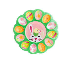 Wichita Easter Sherbet Egg Plate